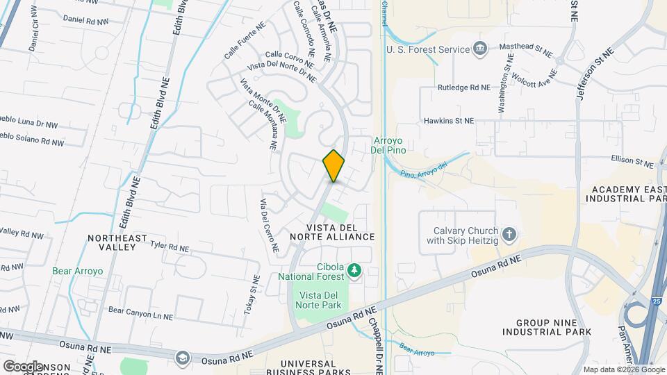 1301 Villa Chamisa NE Mapa y Detalles de la Ubicación