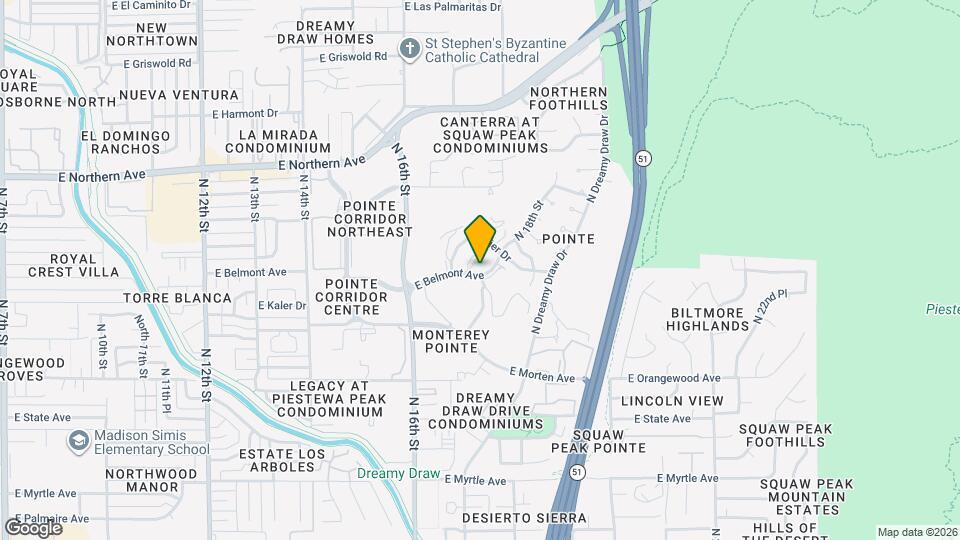 1728 E Belmont Ave Map and Location Details