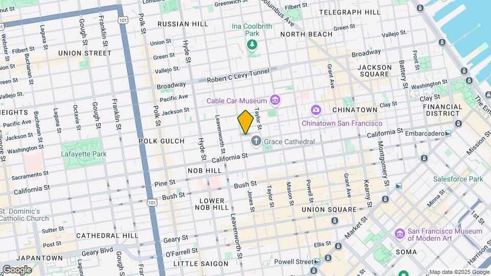 1278-1282 Sacramento St Map and Location Details