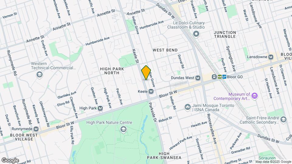 67 Keele St Map and Location Details