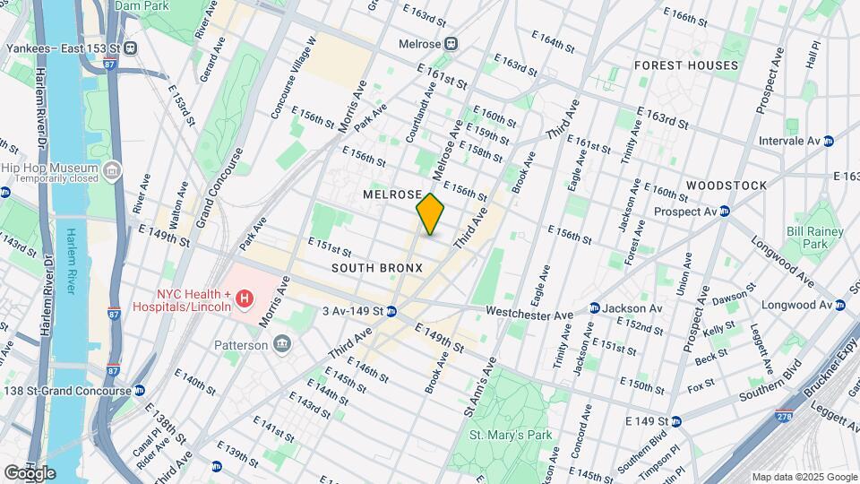 410 E 153rd St Mapa y Detalles de la Ubicación