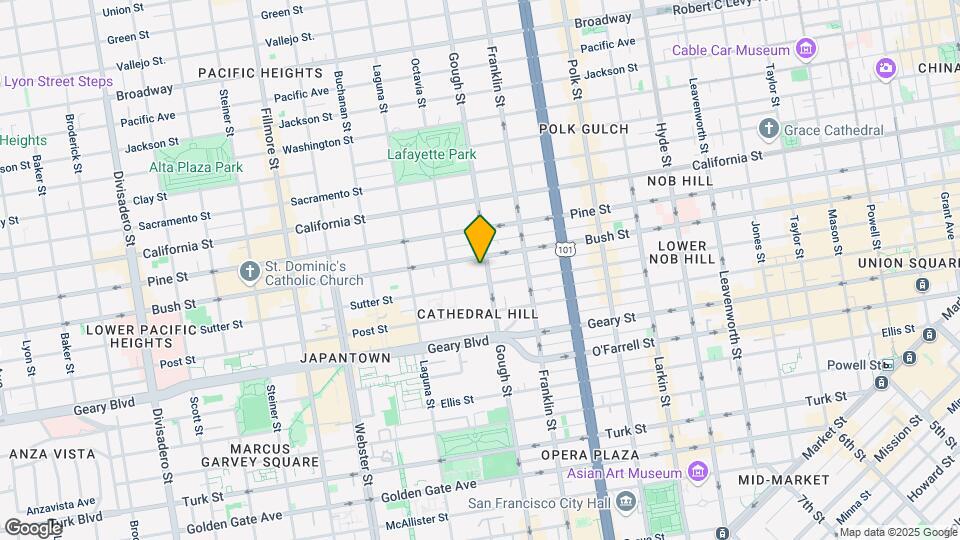 1511 Gough St Mapa y Detalles de la Ubicación