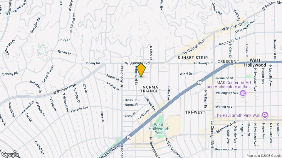 947 Hilldale Ave Map and Location Details
