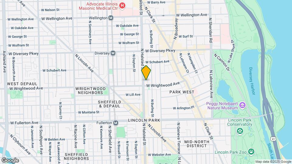 2613 N Halsted St Mapa y Detalles de la Ubicación