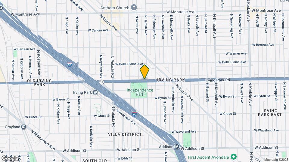 3808 W Irving Park Rd Map and Location Details