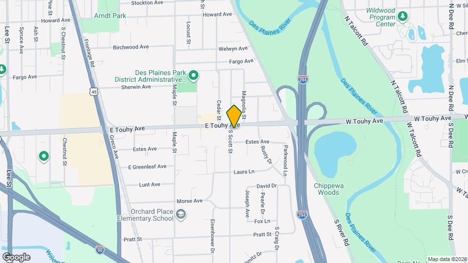 2011 E Touhy Ave Map and Location Details