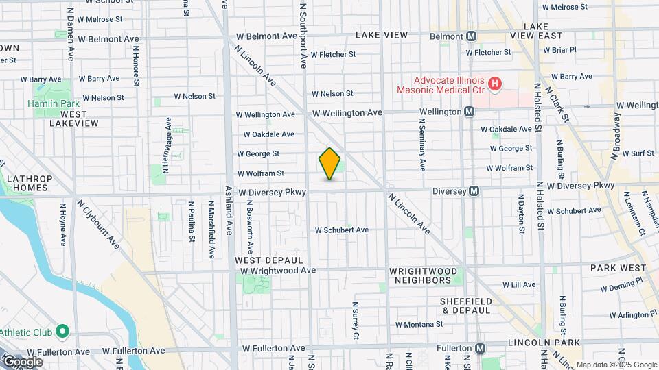 1324 W Diversey Pky, Unit 1326-1 Map and Location Details