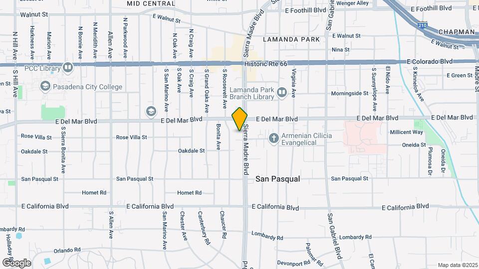285 Sierra Madre Blvd Map and Location Details