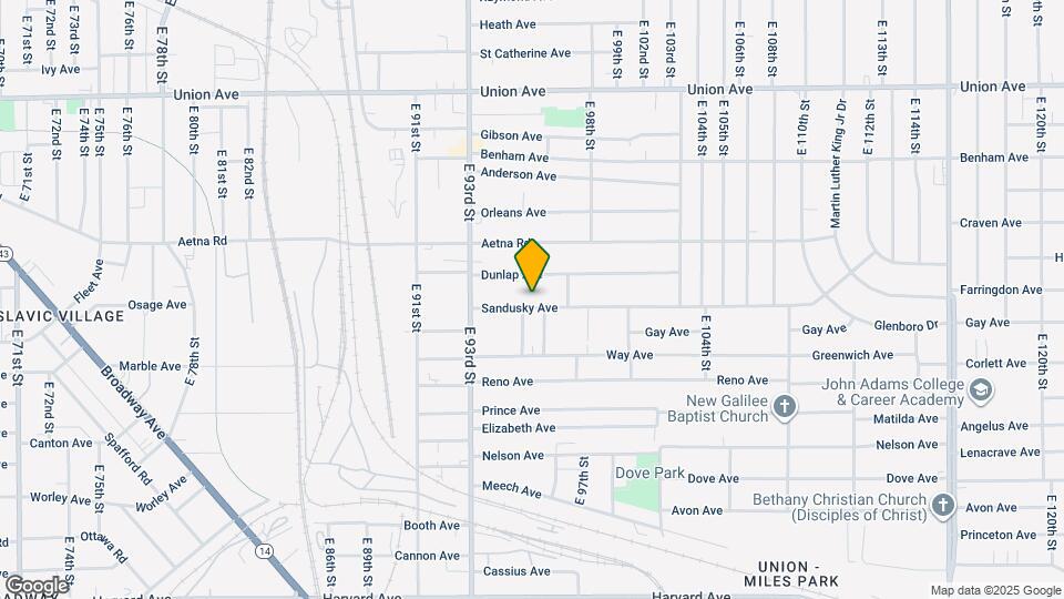 9505 Sandusky Ave Map and Location Details