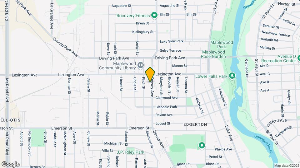 719-721-721 Dewey Ave Map and Location Details