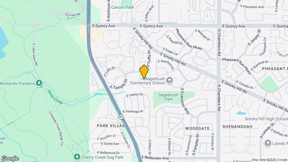 14337 E Pimlico Pl Map and Location Details