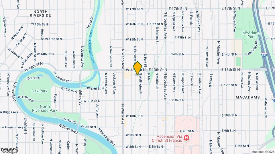 1329 N Wellington Pl Map and Location Details