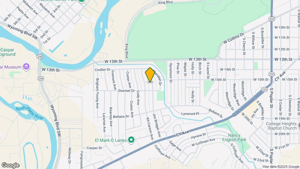 1524 Jim Bridger Ave Map and Location Details