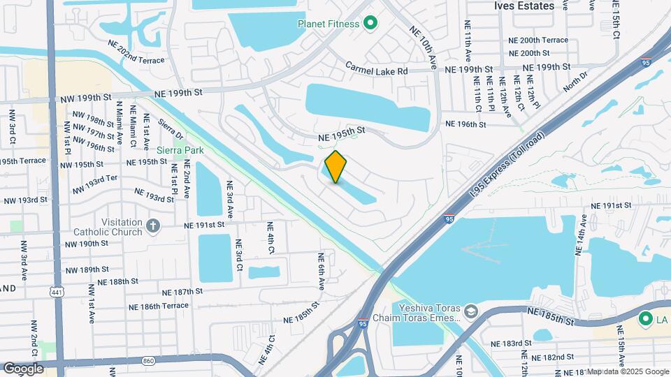 643 NE 191st Terrace Map and Location Details
