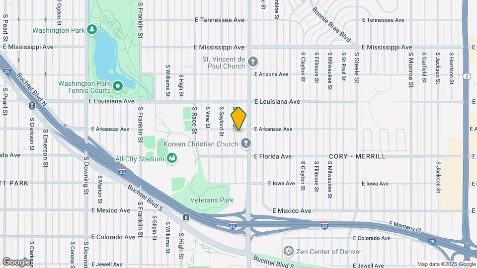 1410 S York St Map and Location Details