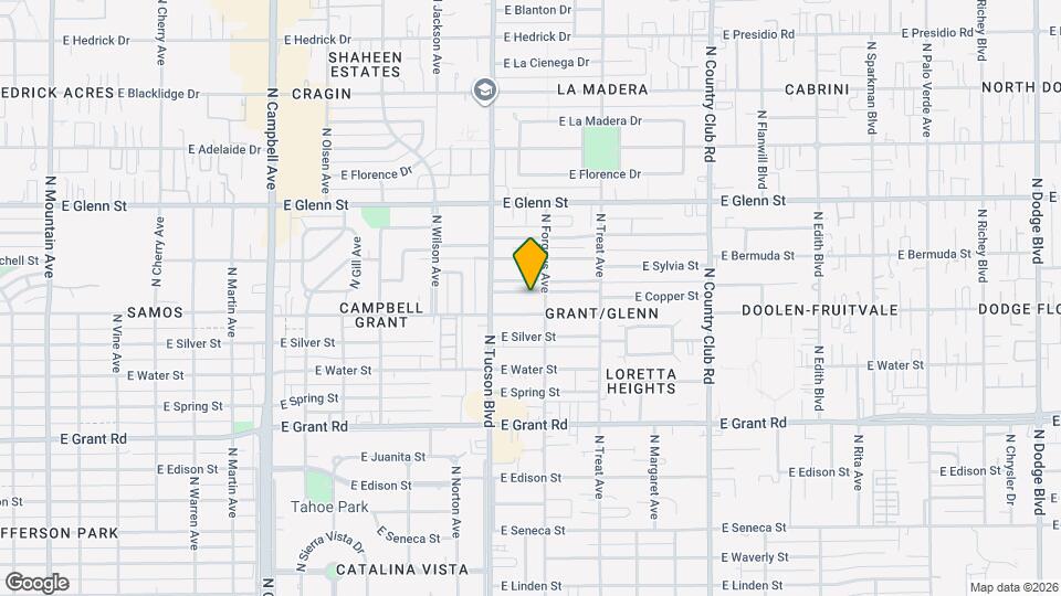 2558 E Sequoyah Map and Location Details