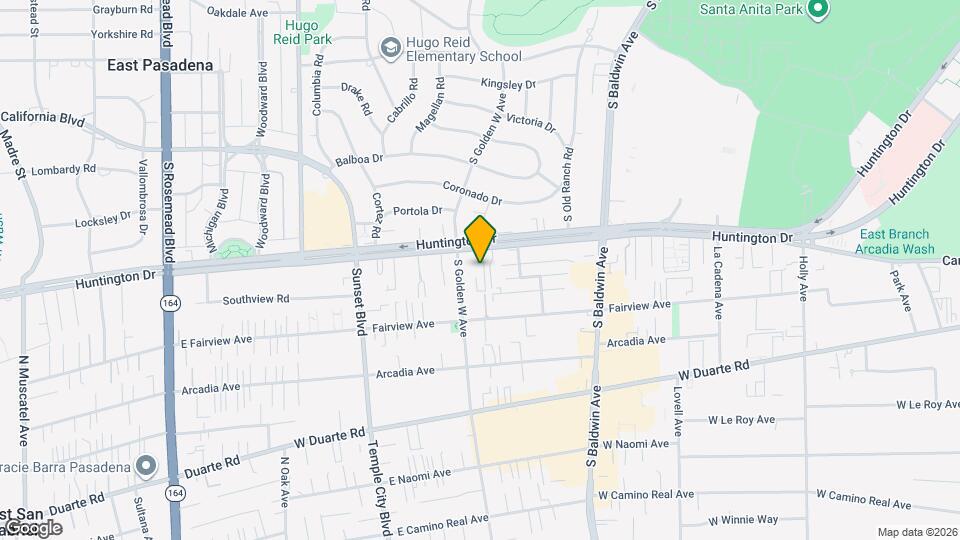 848 W Huntington Dr Map and Location Details