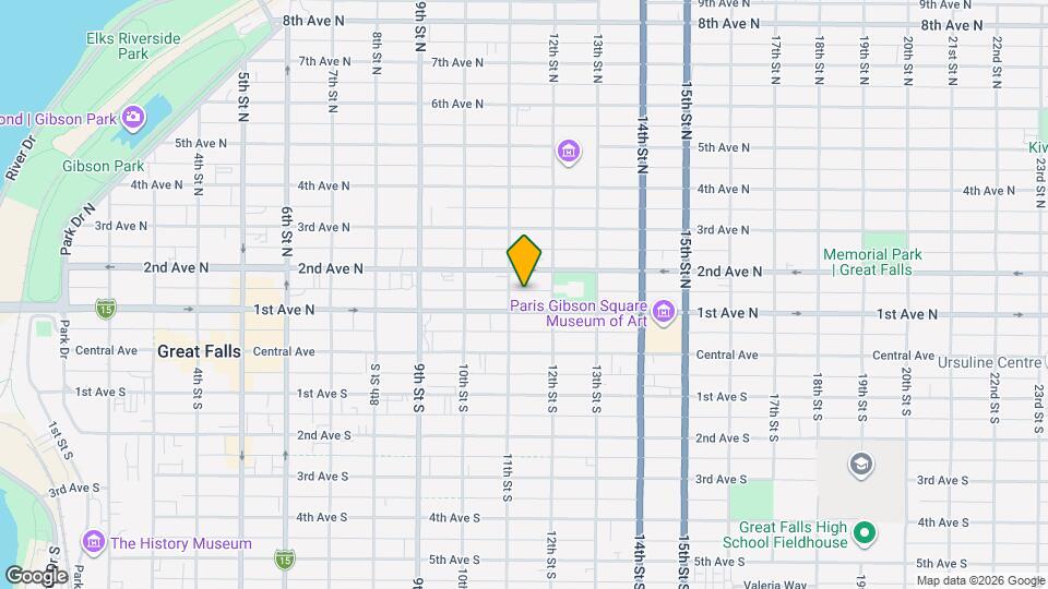 1107 1st Ave N Map and Location Details