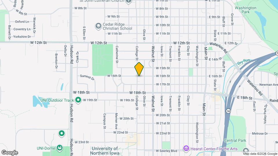 1604 College St Map and Location Details