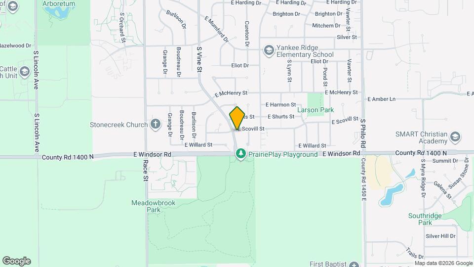 2502 S Vine St Map and Location Details