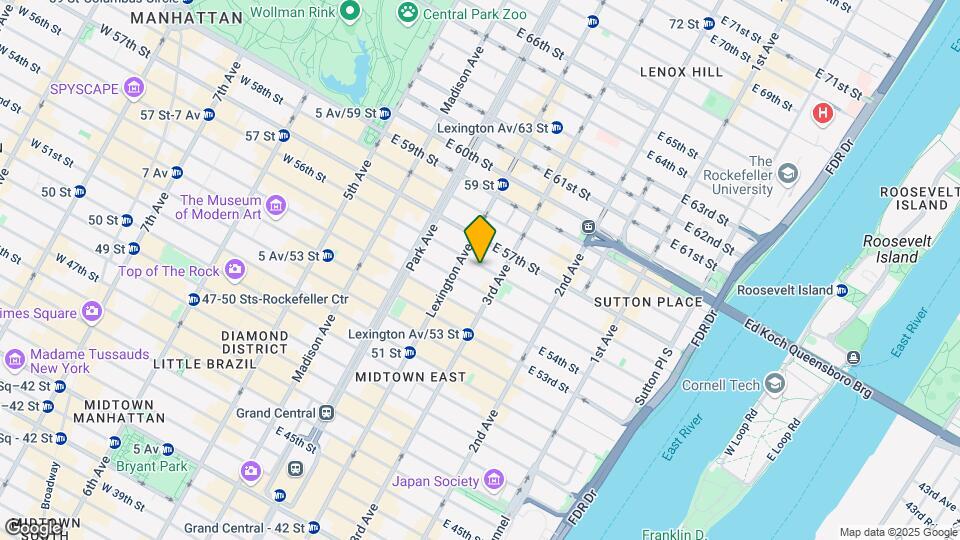 150 E 56th St Mapa y Detalles de la Ubicación