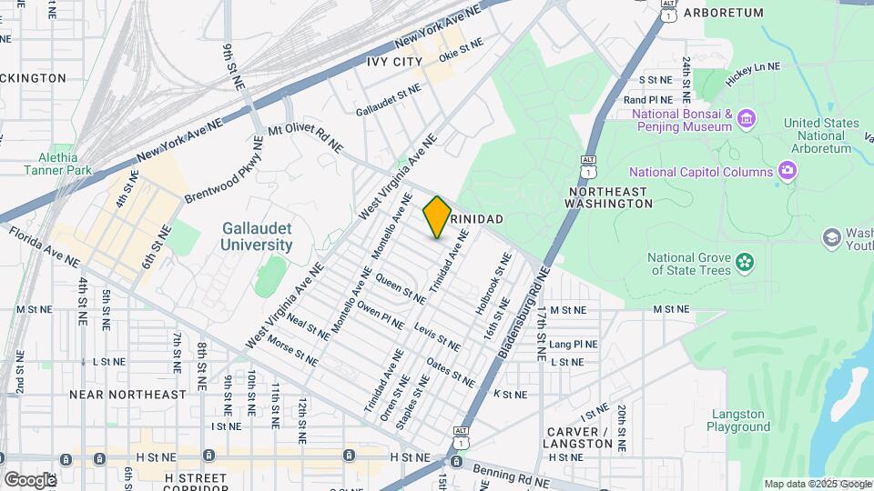 1257-1259 Raum St NE Mapa y Detalles de la Ubicación