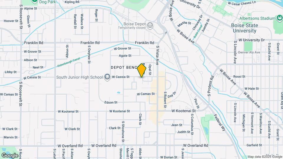 2721 W Cassia St Map and Location Details