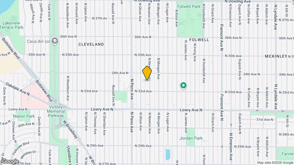 3331 N Newton Ave Map and Location Details