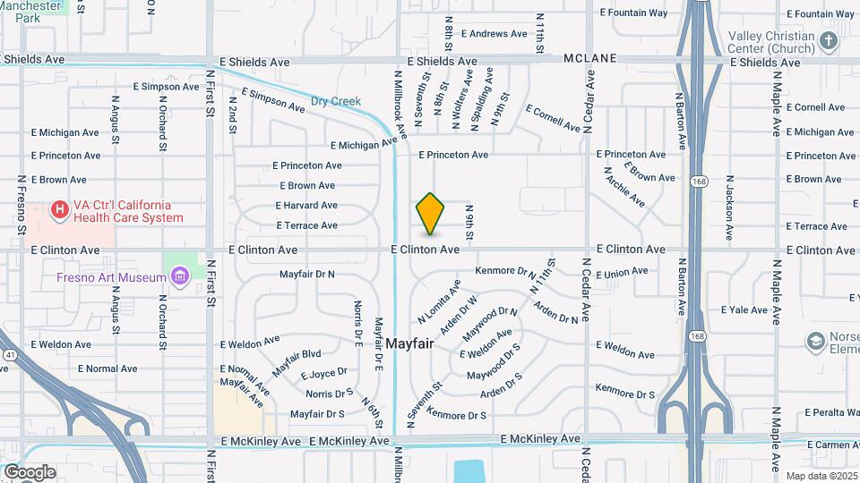 3773 E Clinton Ave Map and Location Details