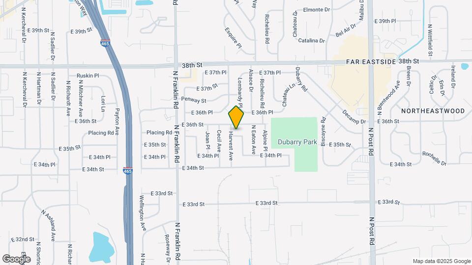 8308 E 35th Pl Map and Location Details