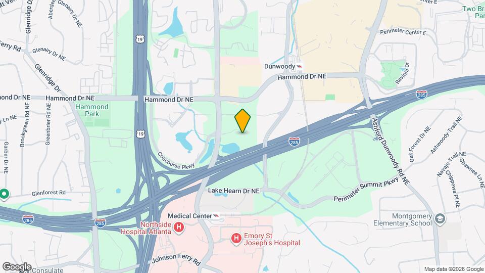 Furnished Studio-Atlanta - Perimeter - Hammond Drive Map and Location Details