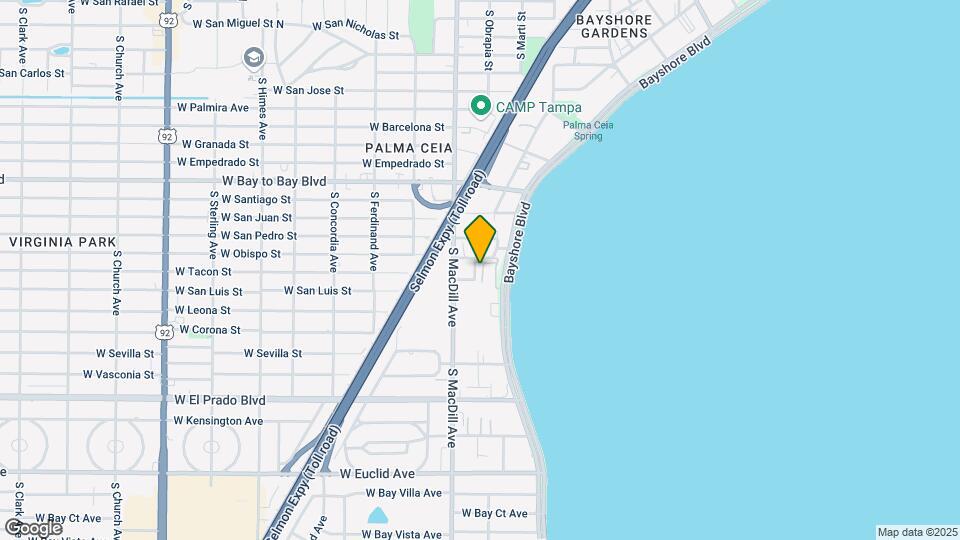 3301 Bayshore Blvd Mapa y Detalles de la Ubicación