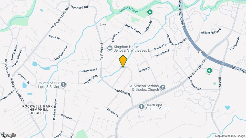 7425 Hubbard Woods Rd Map and Location Details