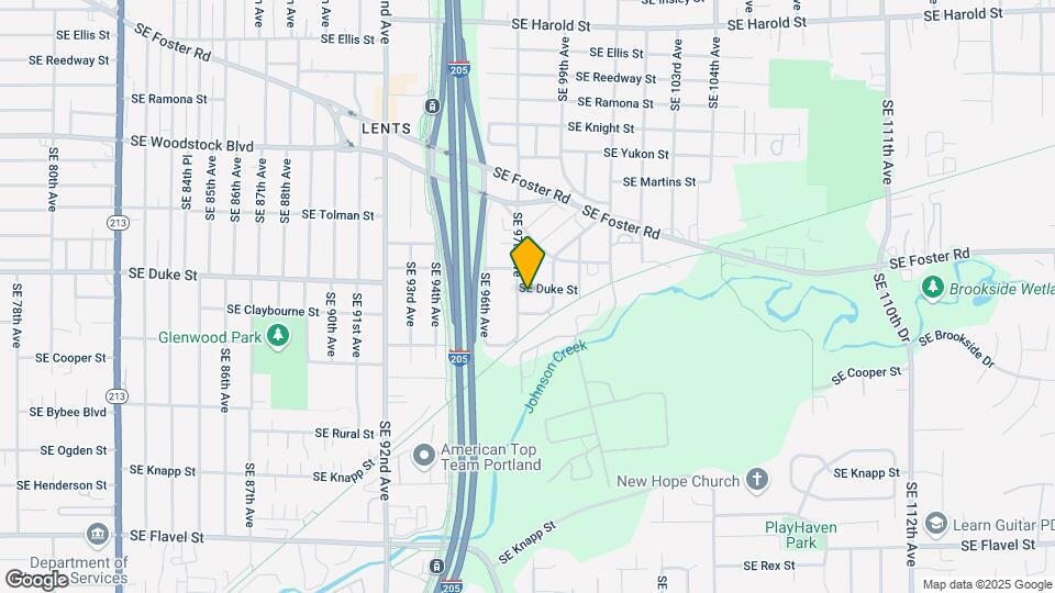 9712 SE Duke St Map and Location Details