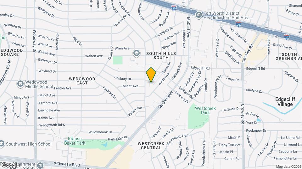 5988 Westcreek Dr Map and Location Details