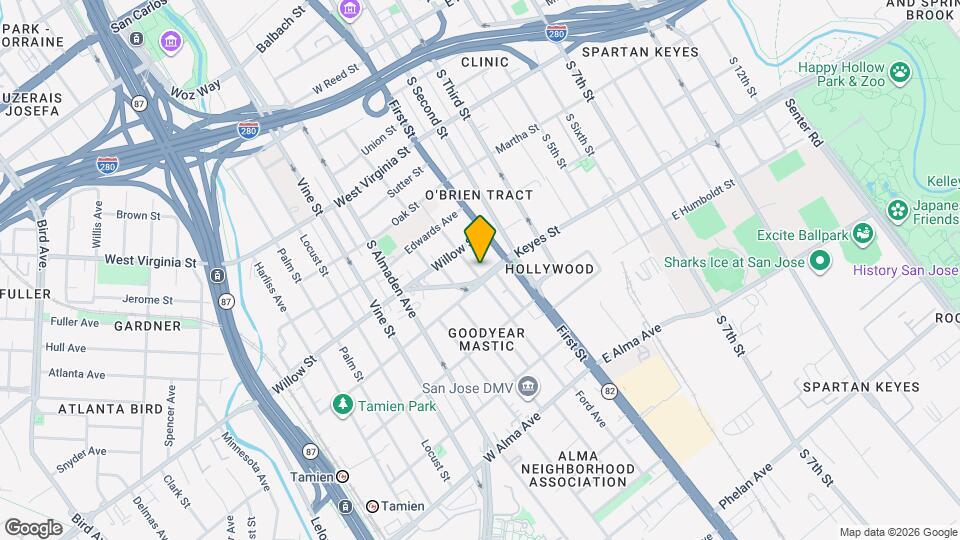 1080 Sherman St Mapa y Detalles de la Ubicación