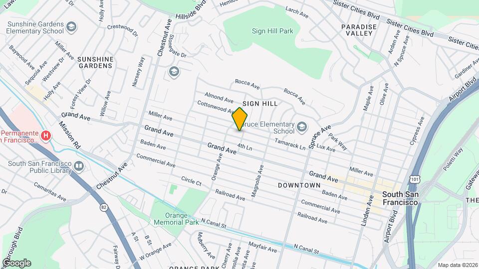 656-656A Miller Ave Map and Location Details