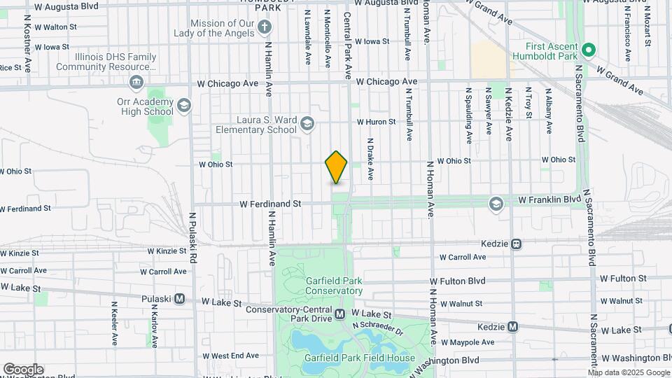 3622 W Franklin Blvd Map and Location Details