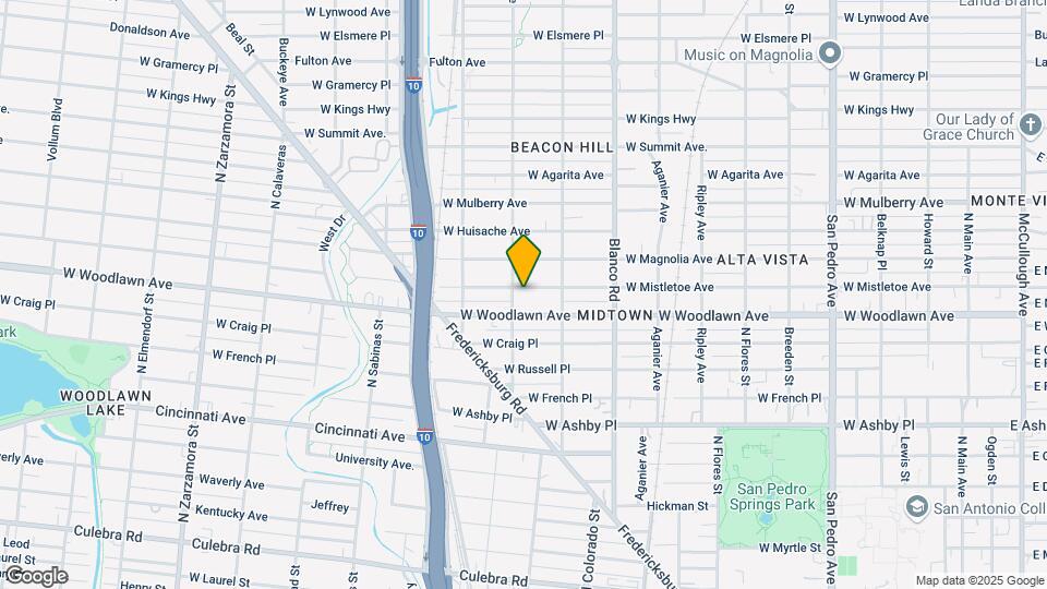 1038 W Mistletoe Ave Map and Location Details