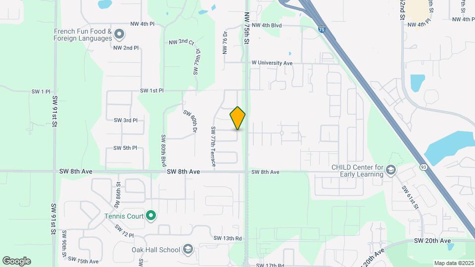 501 SW 75th Terrace Mapa y Detalles de la Ubicación