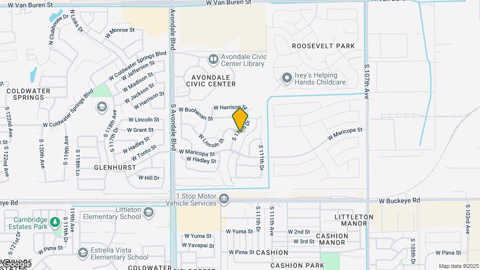 501 S 112th Dr Map and Location Details