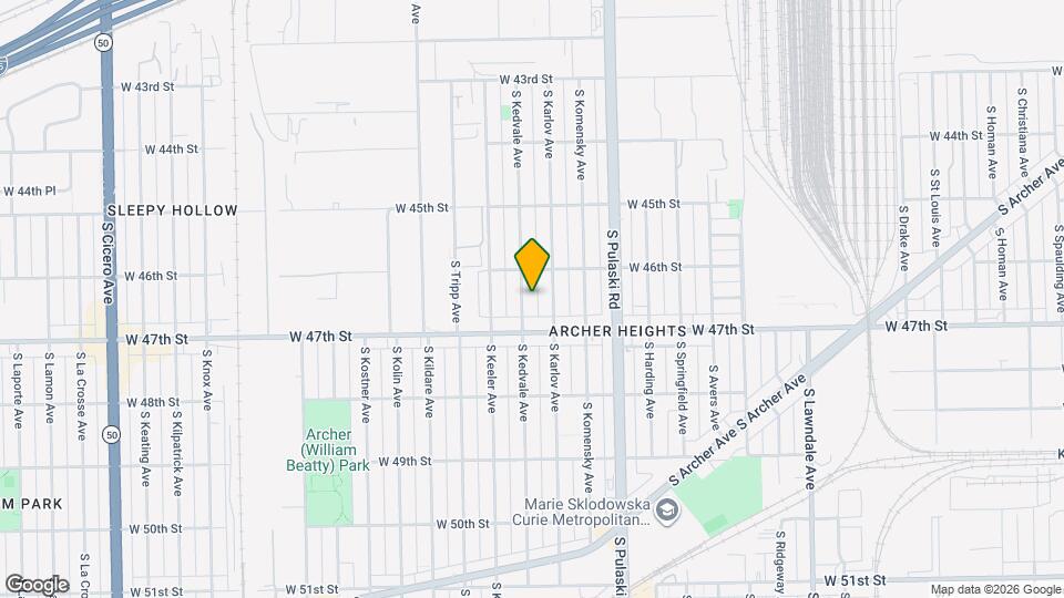 4629 S Kedvale Ave Map and Location Details