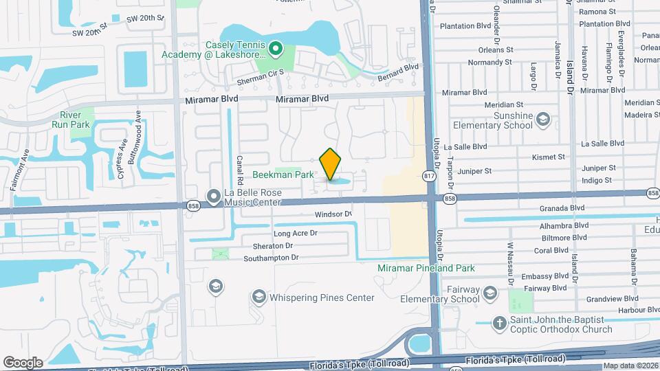 3025 W Missionwood Cir Mapa y Detalles de la Ubicación