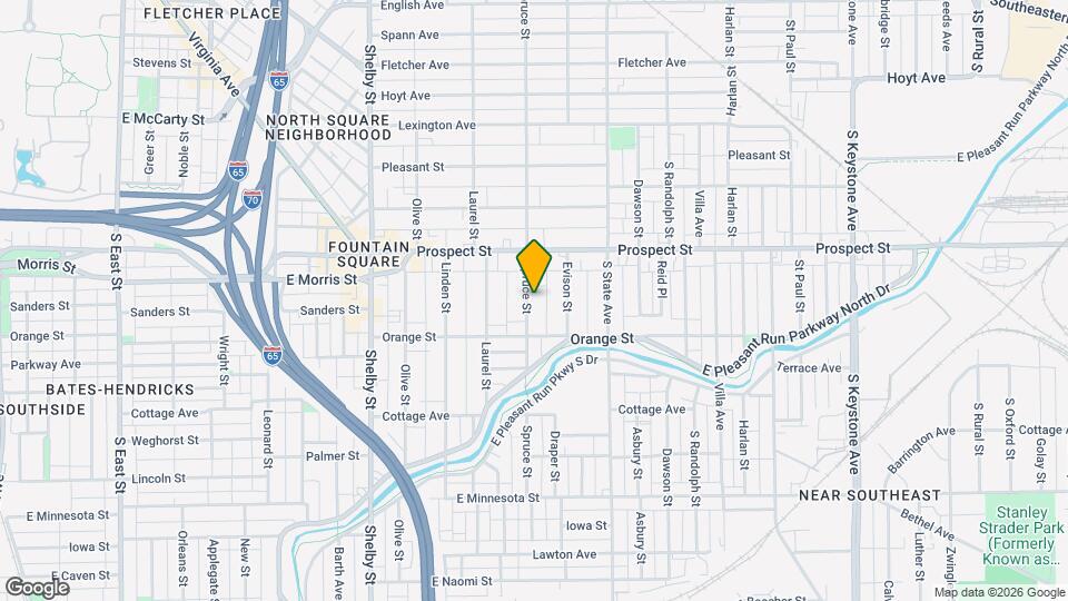 1157 Spruce St Map and Location Details