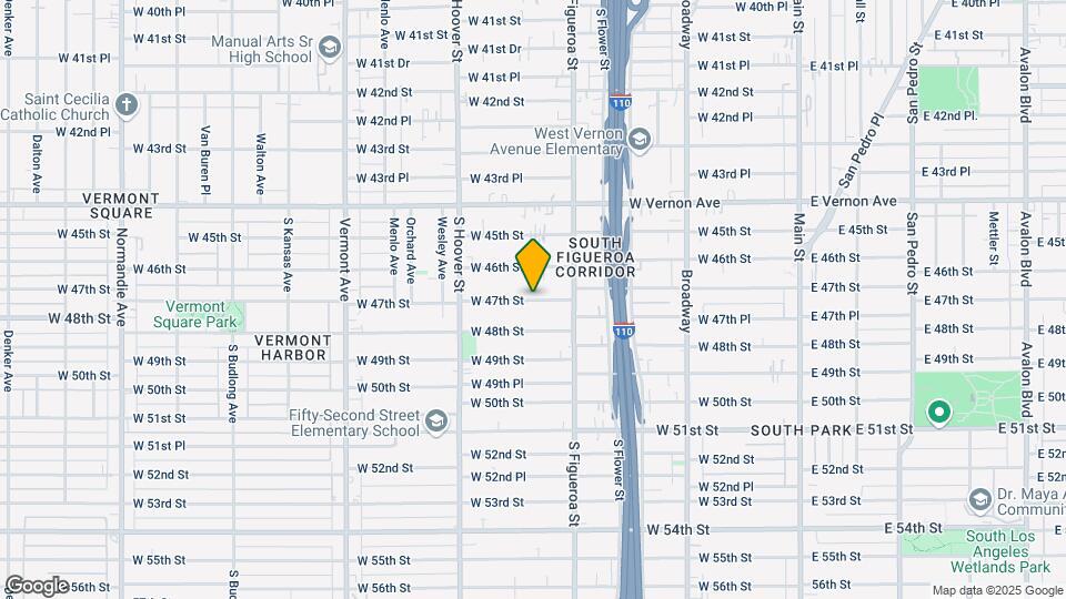 605 W 47th St Mapa y Detalles de la Ubicación