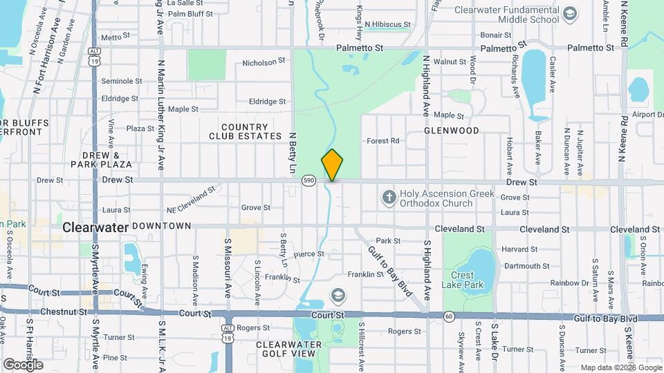 1345 Drew St Map and Location Details