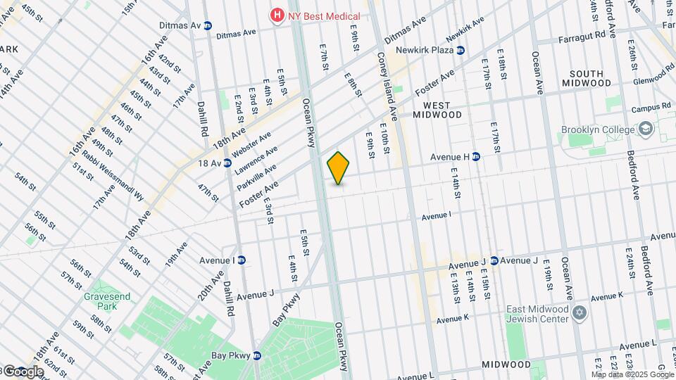 930 E 7th St, Unit 930 E 7TH STREET APT 4D Map and Location Details