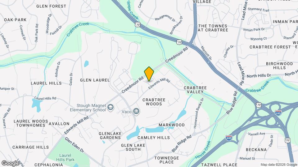 4701 Edwards Mill Rd Map and Location Details