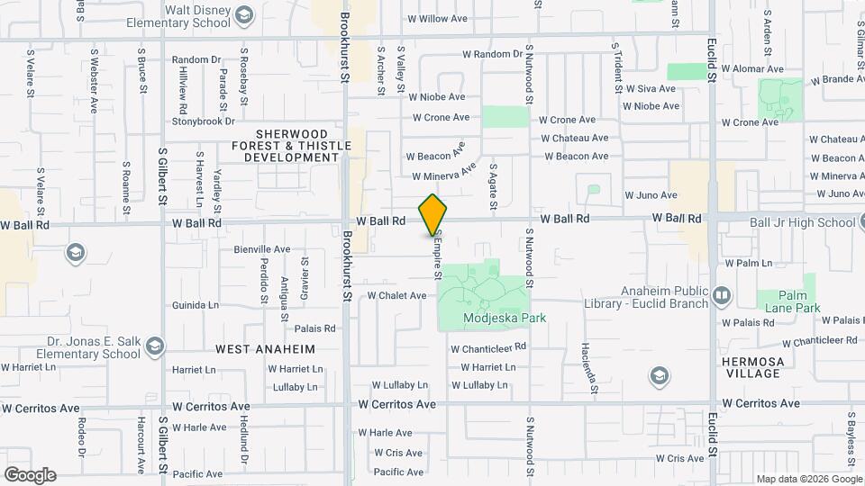 1215 S Empire St Map and Location Details