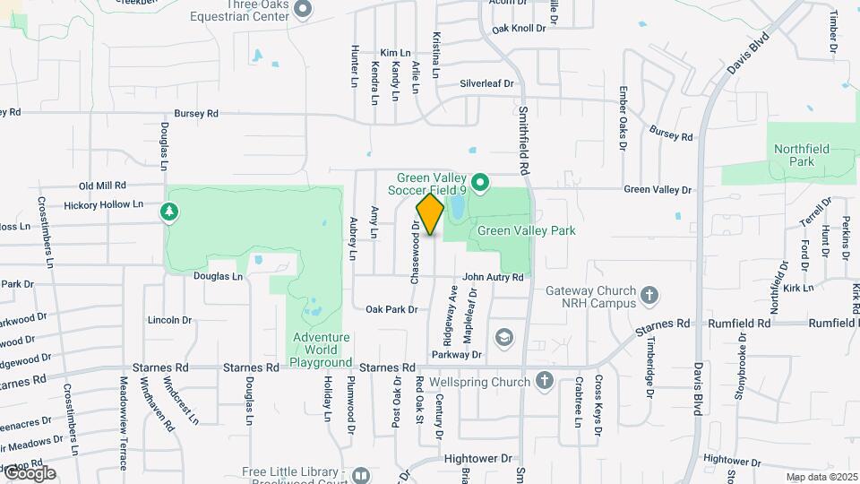 7725 Red Oak St Map and Location Details